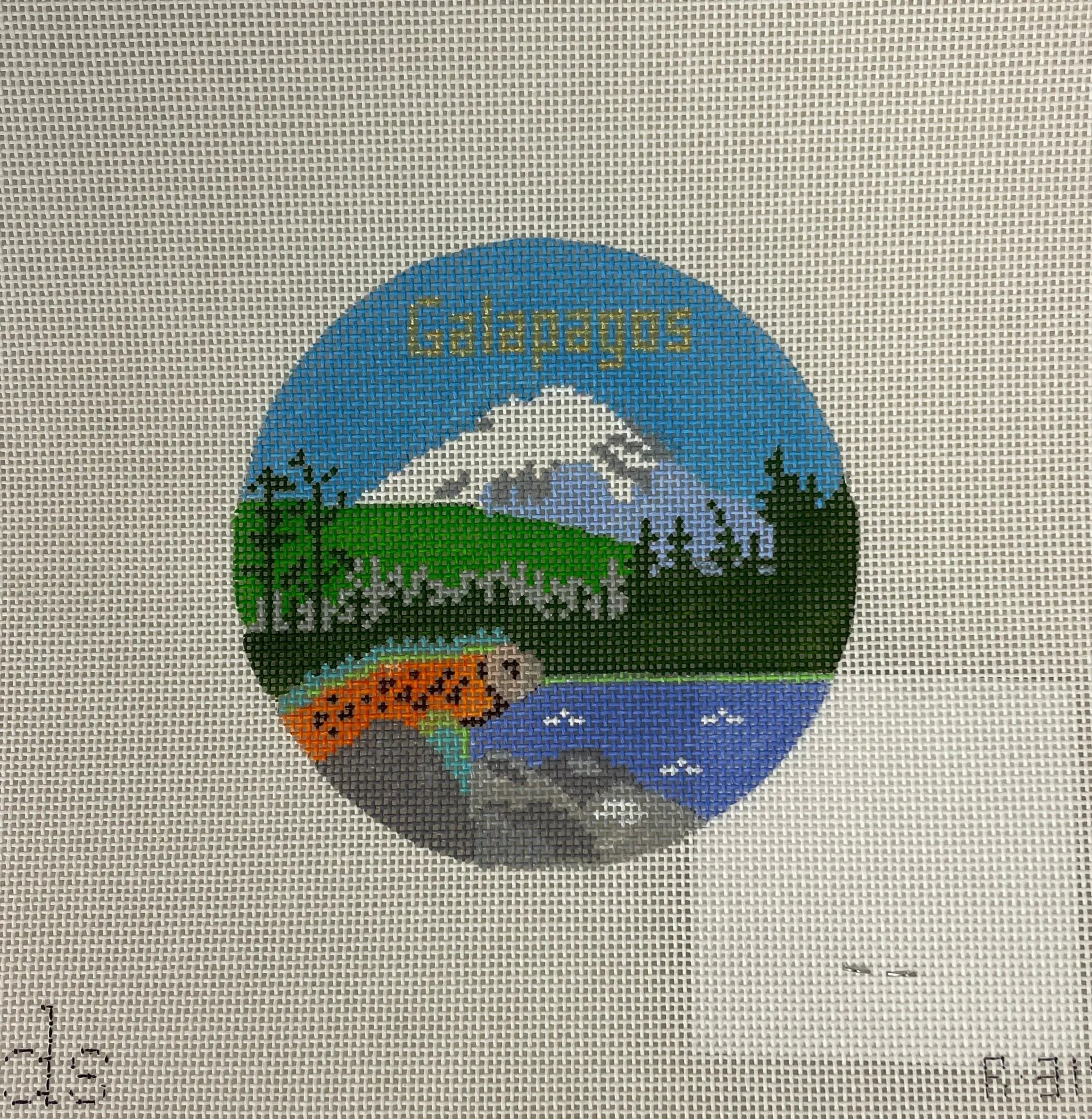 * Doolittle Stitchery R316 Galapagos Travel Round