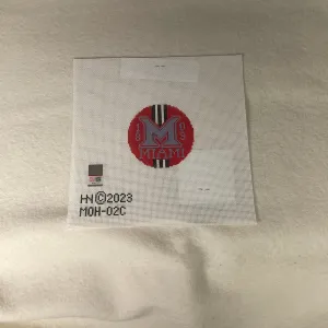 * Hedgehog Needlepoint Miami of Ohio Round