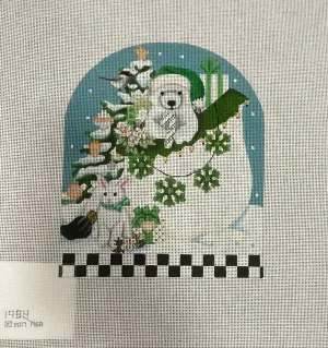 * Melissa Shirley Designs 1984 White Santa Bag