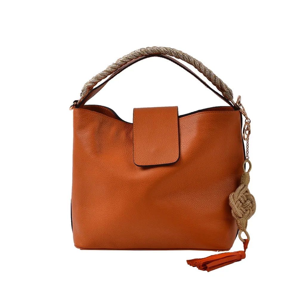 1926 Farah Bucket Bag - Orange