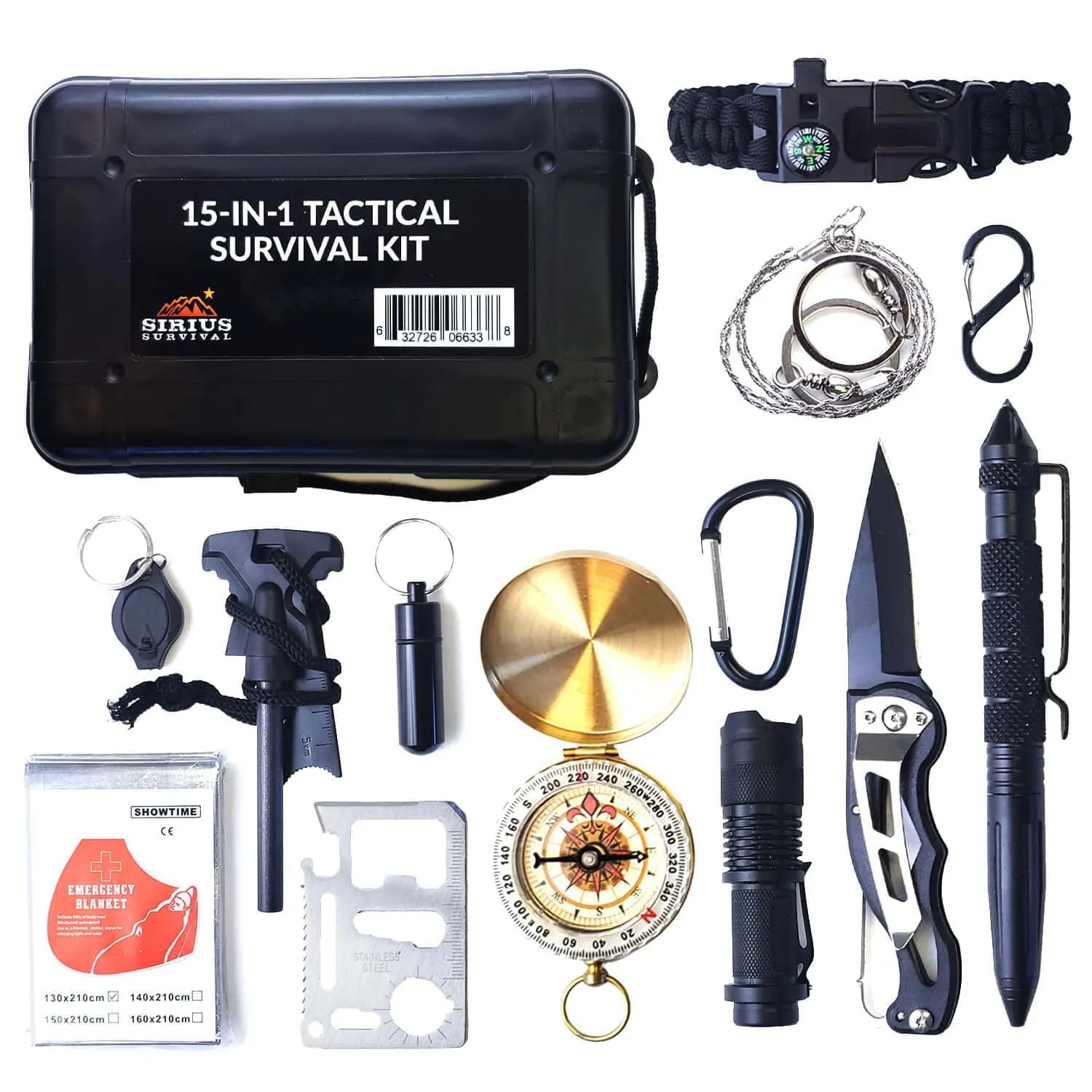 2 Person Emergency Kit / Survival Backpack for 72 Hours for Natural Disasters, Hurricanes, Emergency or Bug Out Situations – Tan