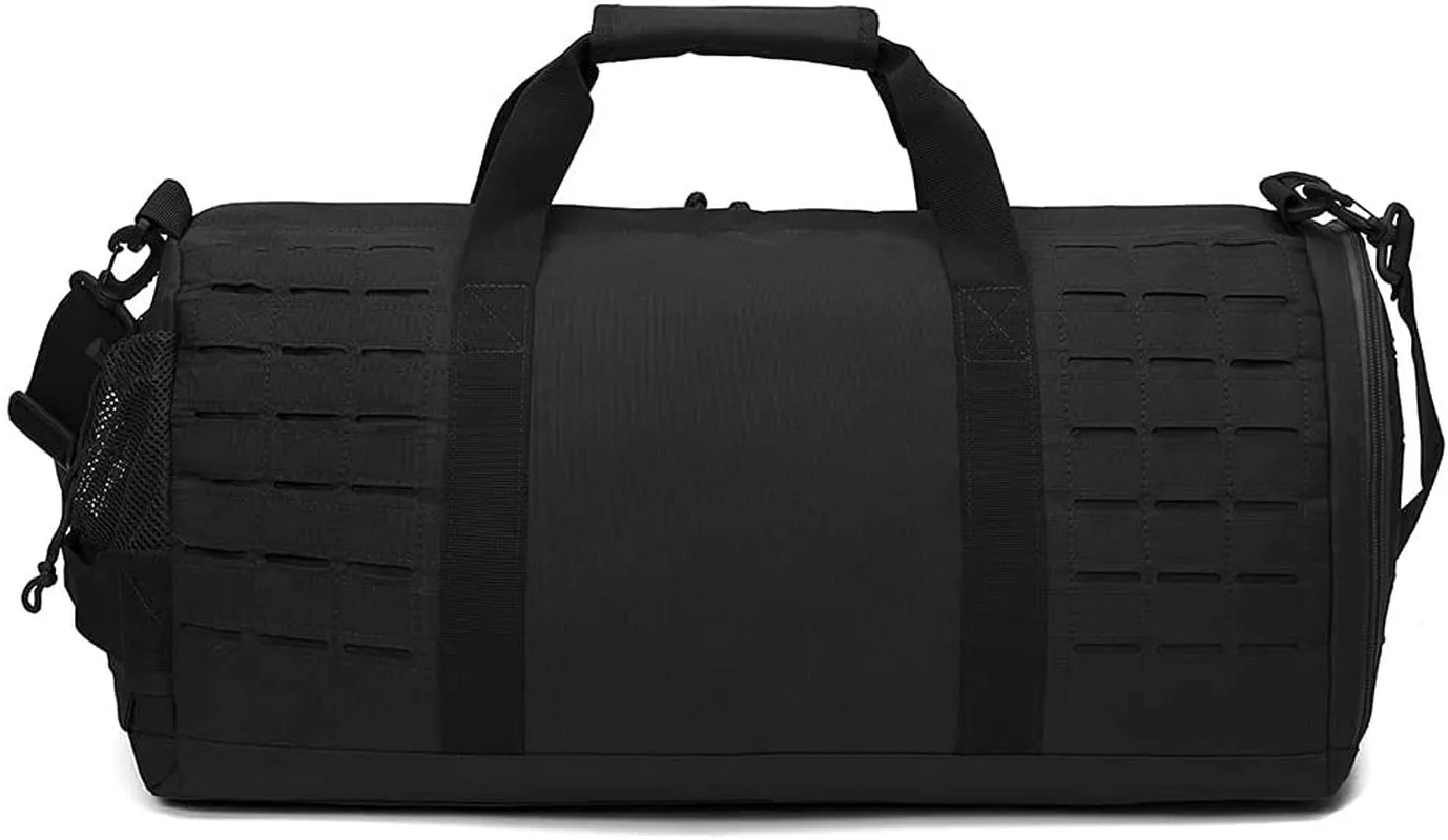 40L Military Tactical Duffle Bag for Men Sport Gym Fitness Tote Travel Training Workout with Shoe Compartment Basketball Football Weekender