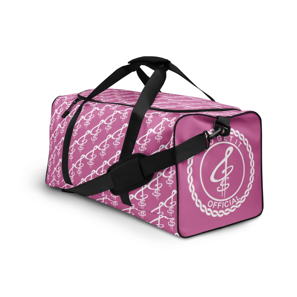 All-Over Print Fuchsia Duffle