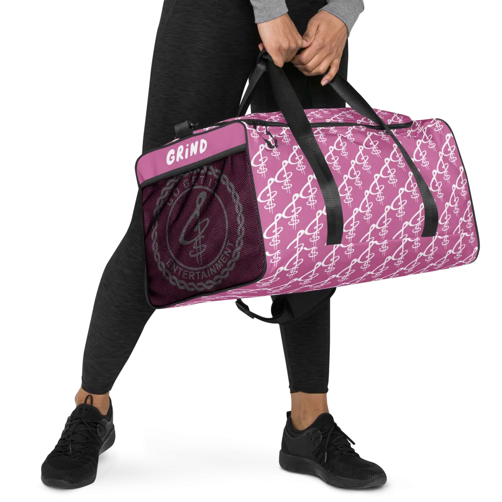 All-Over Print Fuchsia Duffle