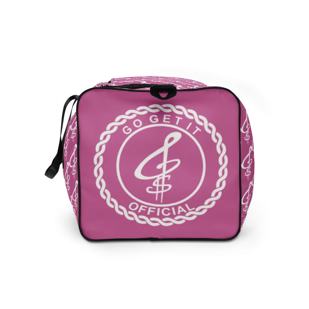 All-Over Print Fuchsia Duffle