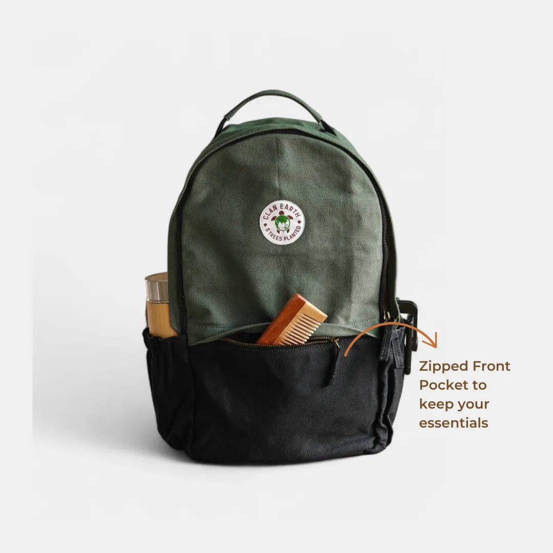 Amur Backpack - Olive Green - Daily Carry Office and Travel 15.6 inch Laptop Backpack /Daypack