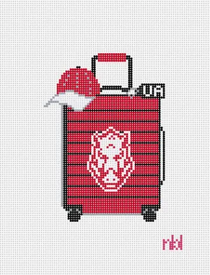 Arkansas Travel Suitcase Needlepoint Canvas