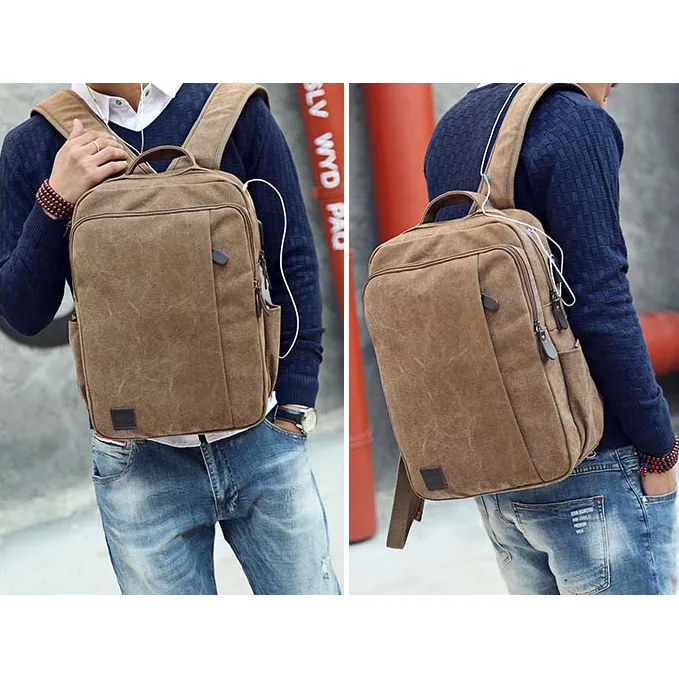 Backpack USB Charging & Anti-Theft <br> Canvas