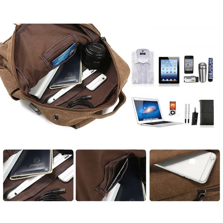 Backpack USB Charging & Anti-Theft <br> Canvas