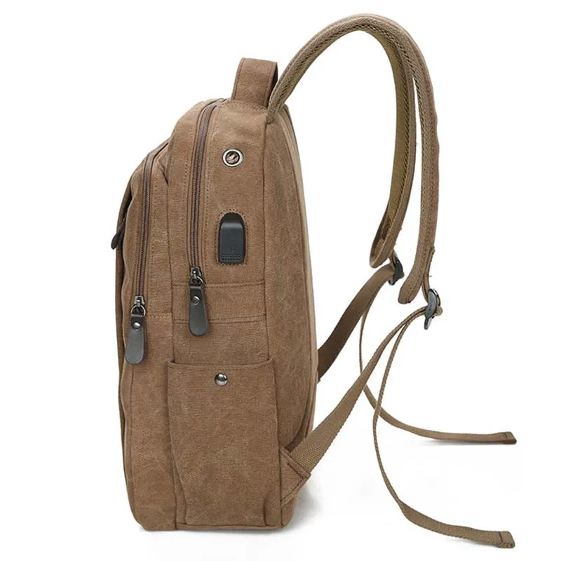 Backpack USB Charging & Anti-Theft <br> Canvas