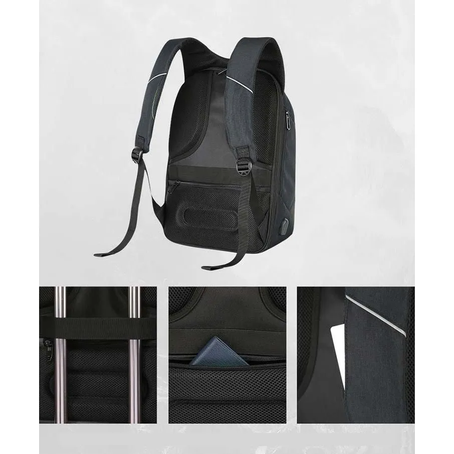 Backpack USB Charging & Anti-Theft<br>Vegan Leather