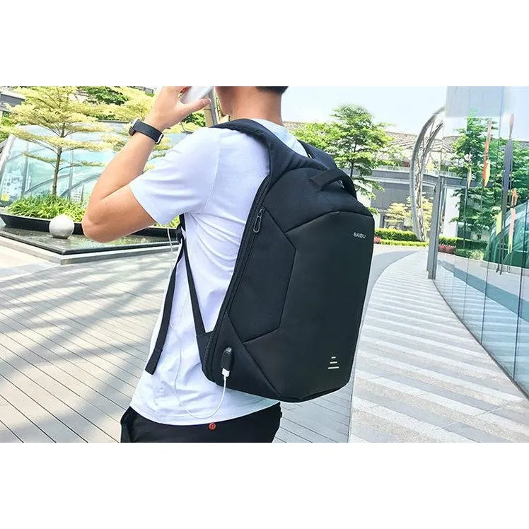 Backpack USB Charging & Anti-Theft<br>Vegan Leather