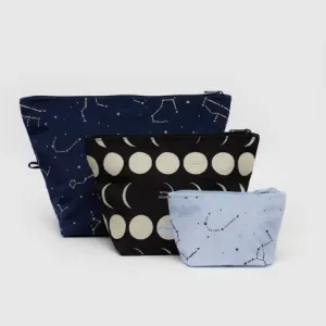 Baggu Go Pouch Set - Night Sky