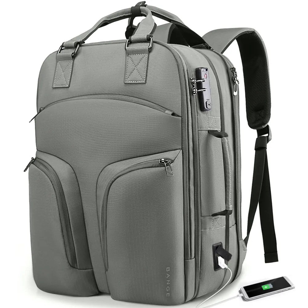 BANGE 35L Large Travel Backpack for Women,TSA Anti Theft 17.3" Laptop Backpack for Nurses Teacher School Bookbag