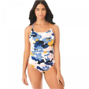 Beach Betty by Miracle Brands Slimming Control Cross Back One Piece Swimsuit