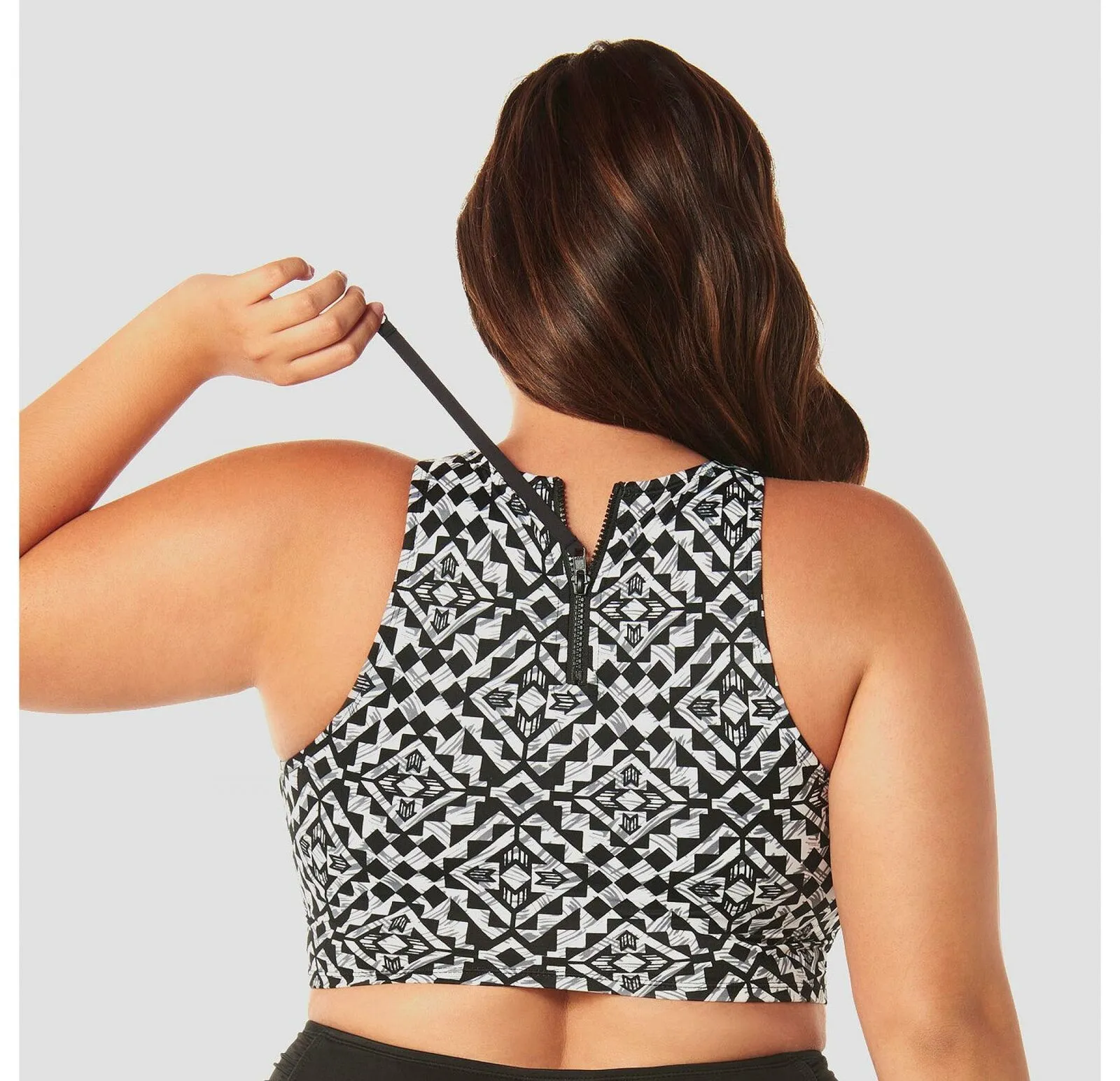 Beach Betty Women's Plus Size Slimming Control High Neck Bikini Top