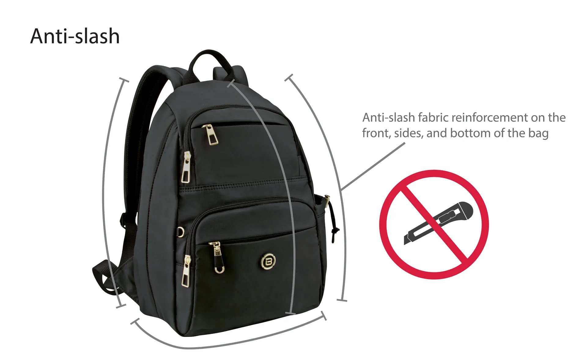 Beside·U® Aileen Backpack, Style #BNU170WT