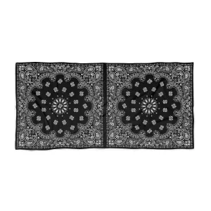 Black Bandana Beach Towel