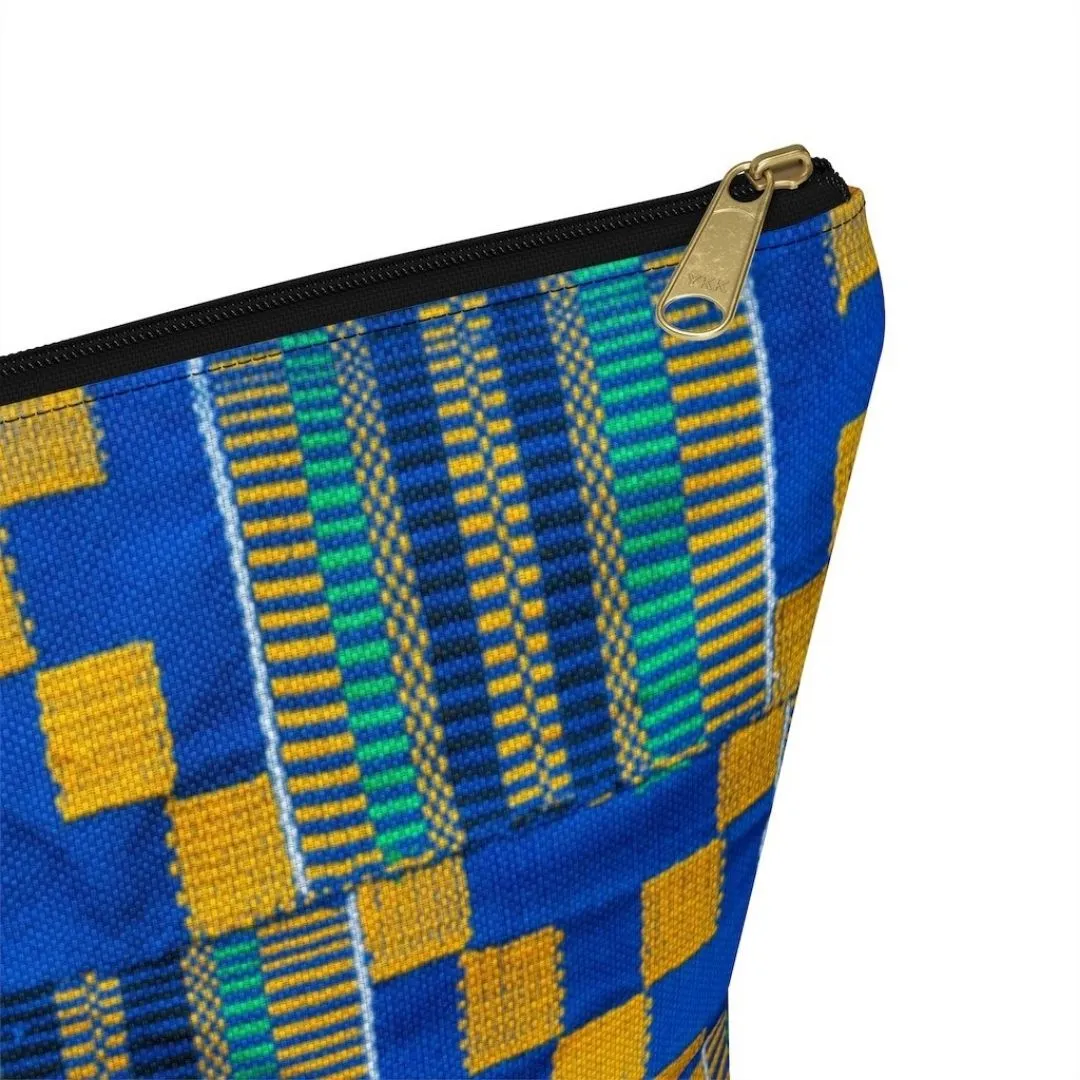 Blue Kente Pouch Set