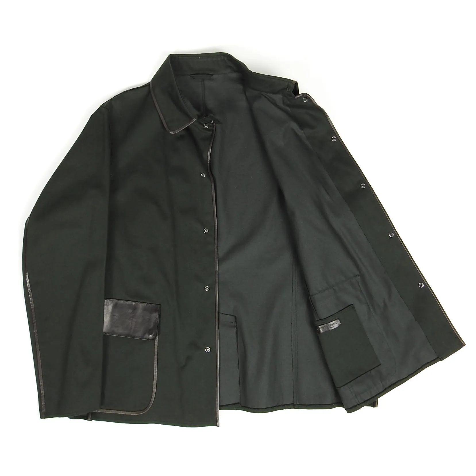 Bottega Veneta Leather Trimmed Jacket Size 50