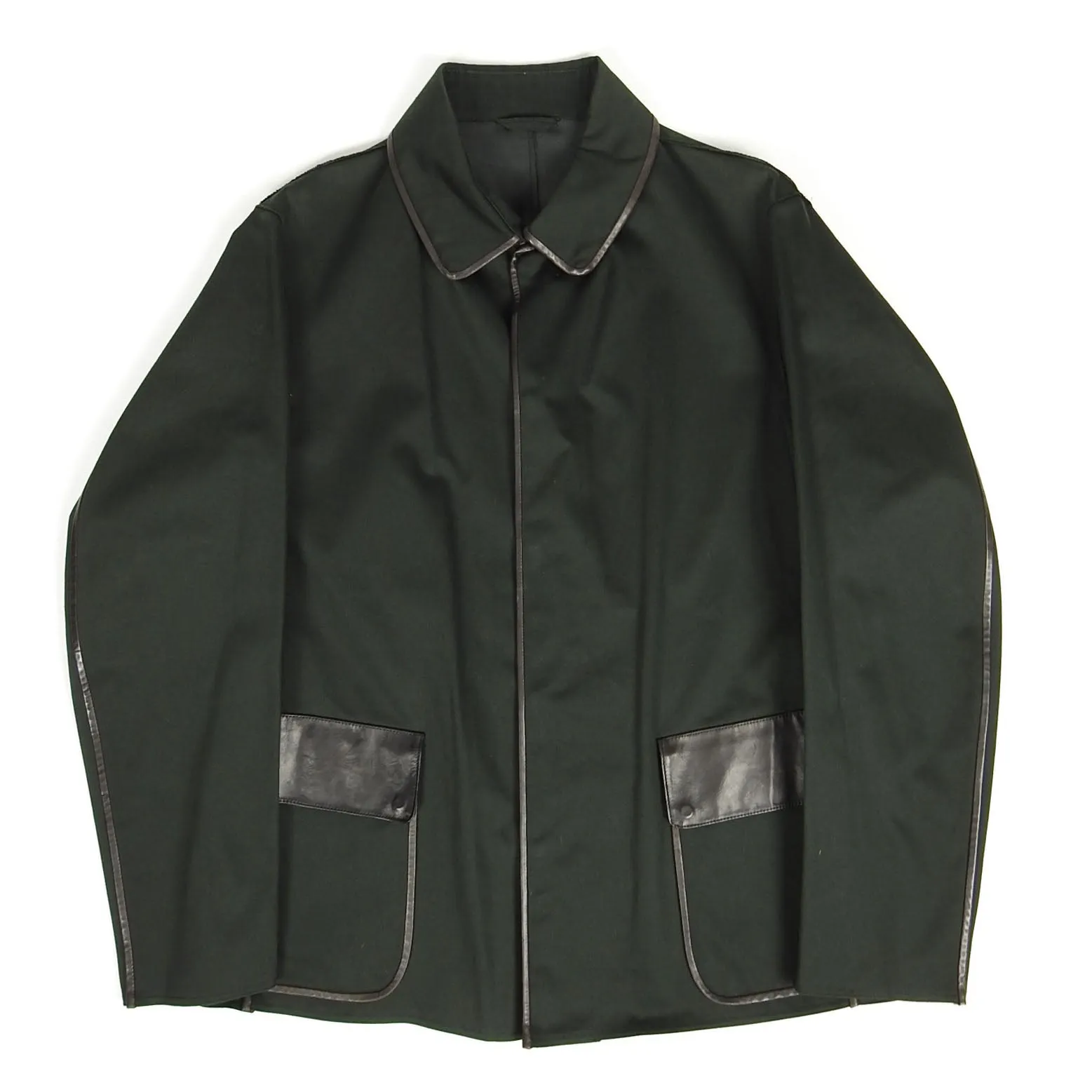 Bottega Veneta Leather Trimmed Jacket Size 50