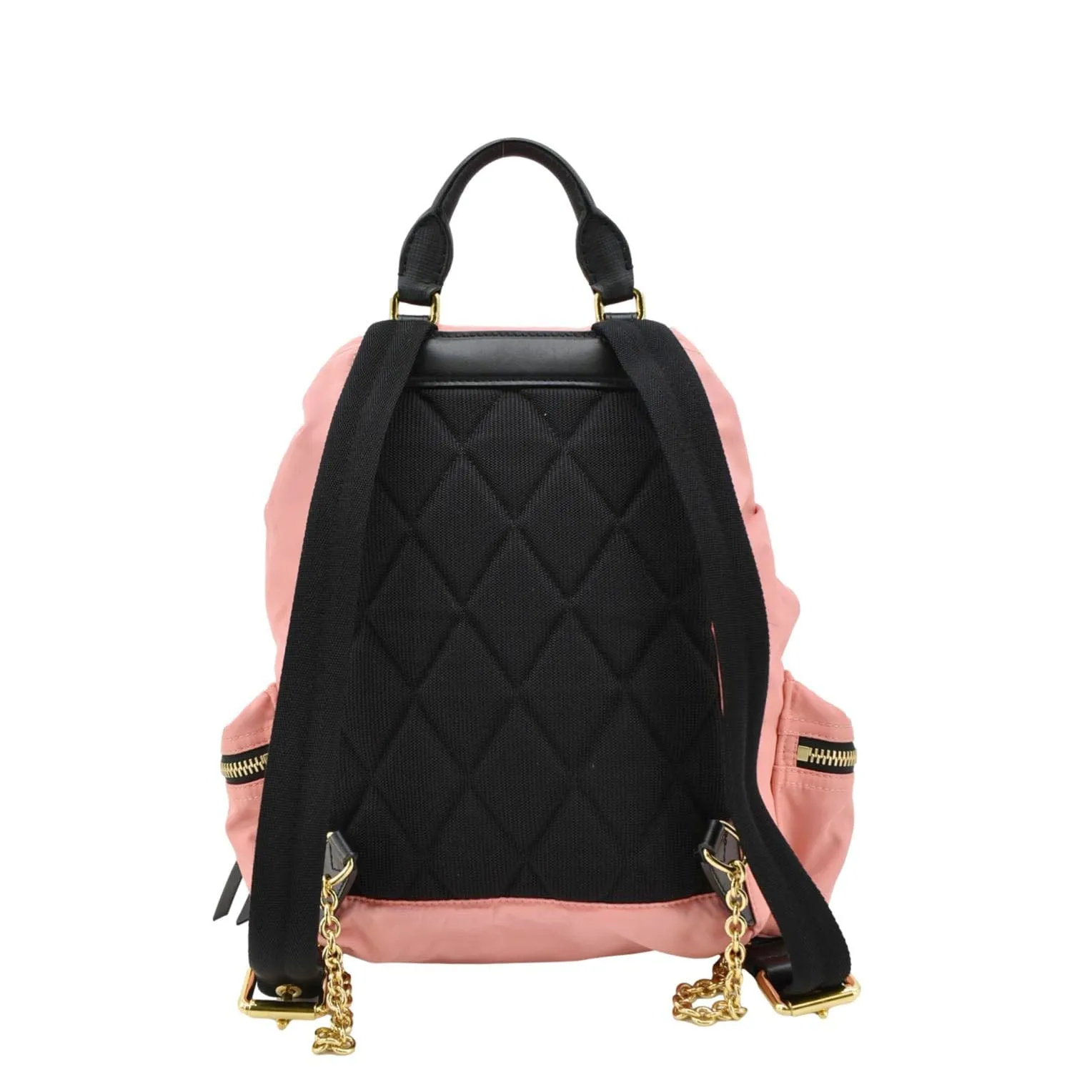 BURBERRY Technical Rucksack Nylon Backpack Bag Pink