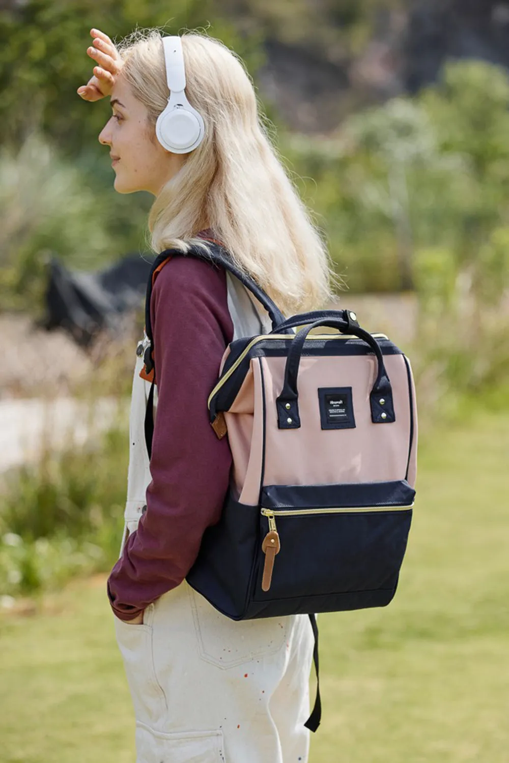 Canvas Backpack with Side Pockets