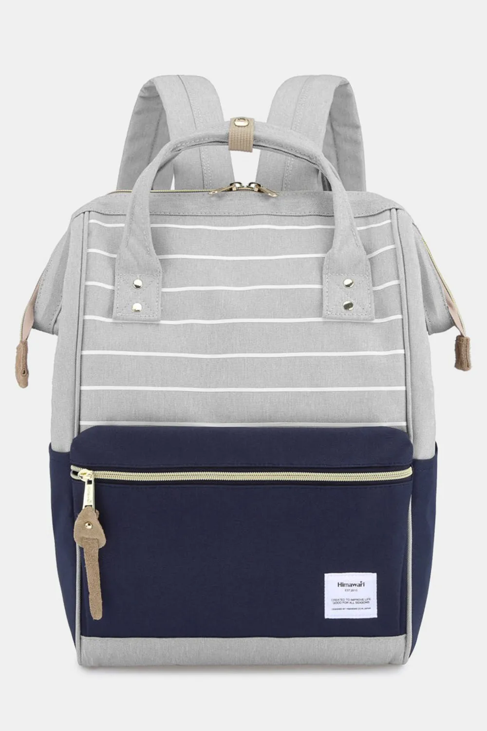 Canvas Backpack with Side Pockets