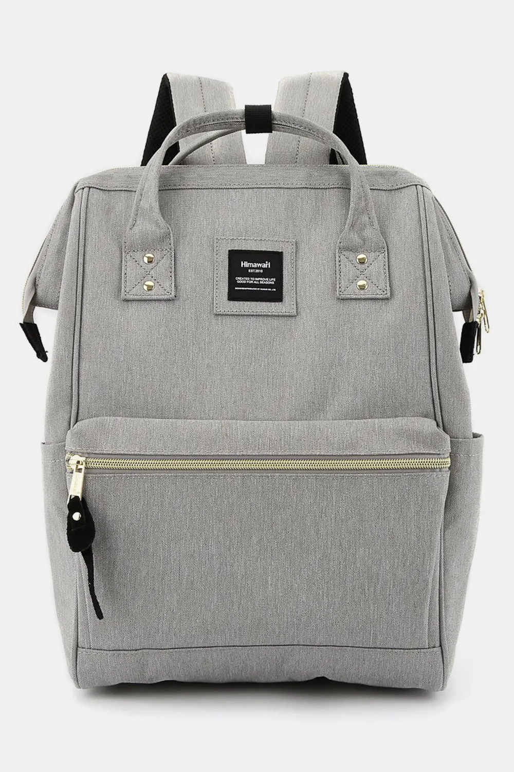 Canvas Backpack with Side Pockets