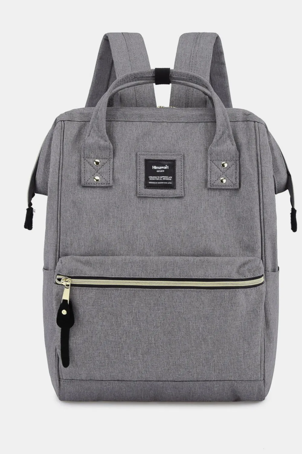 Canvas Backpack with Side Pockets