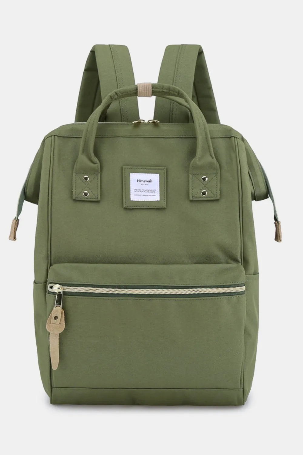 Canvas Backpack with Side Pockets