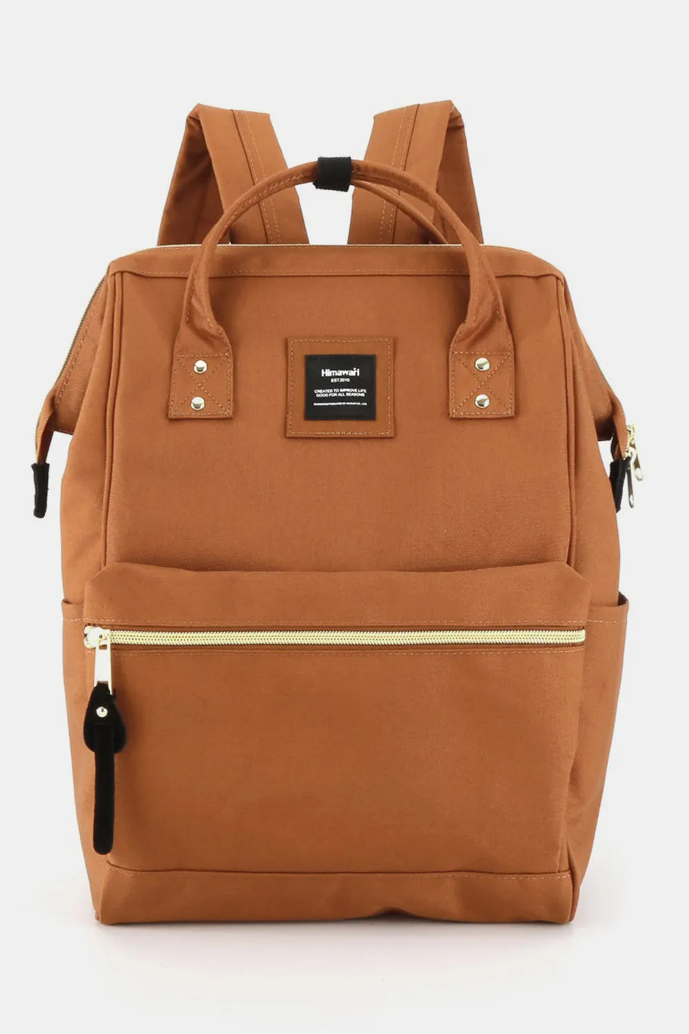 Canvas Backpack with Side Pockets