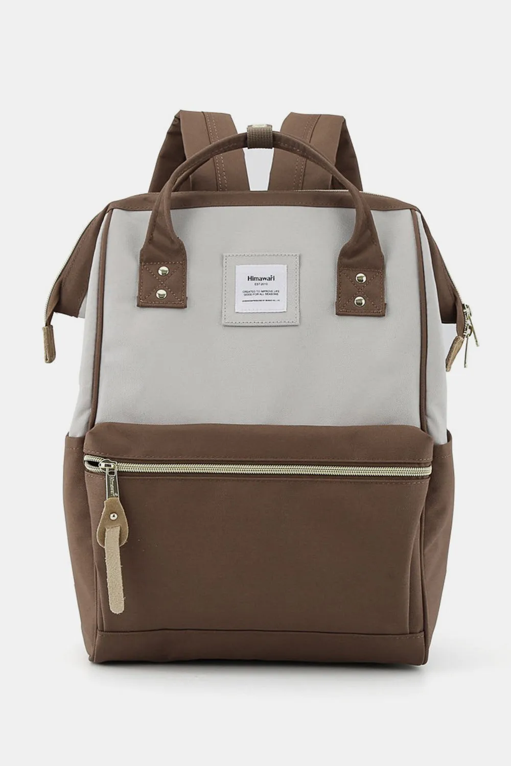 Canvas Backpack with Side Pockets