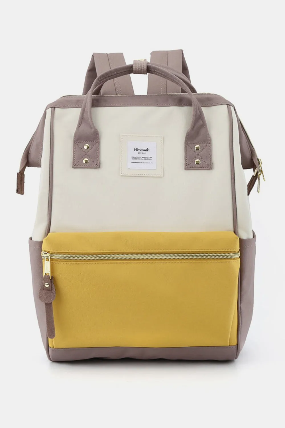 Canvas Backpack with Side Pockets