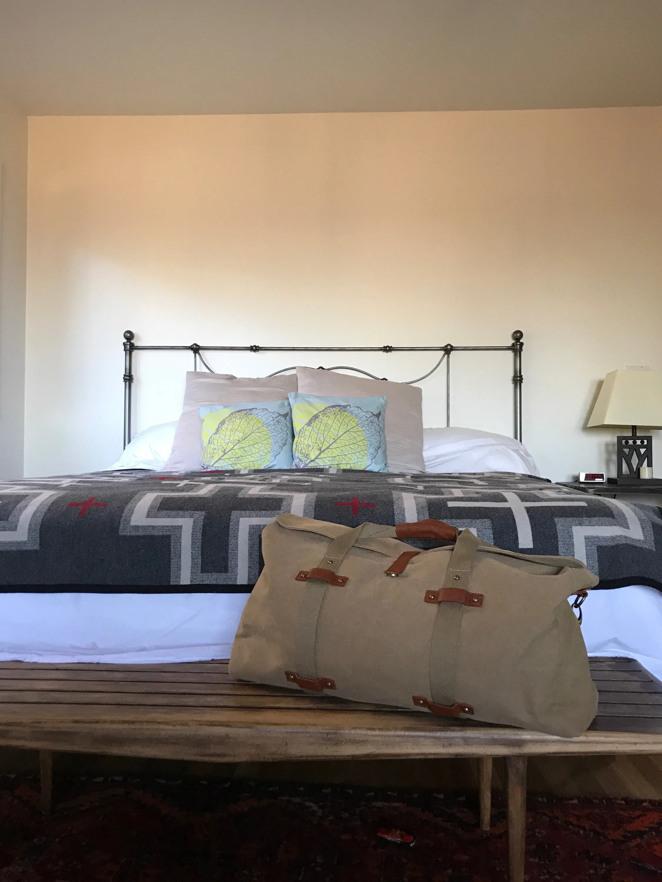 Canvas Duffle - Washed Camel Canvas