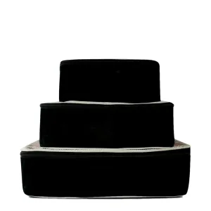Canvas Packing Cubes - Black/White
