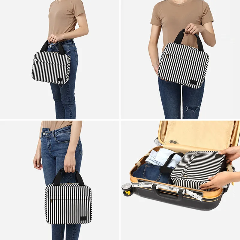 Canvas Toiletry Bags Canvas Waterproof Women Dopp Kit Cosmetic Bag