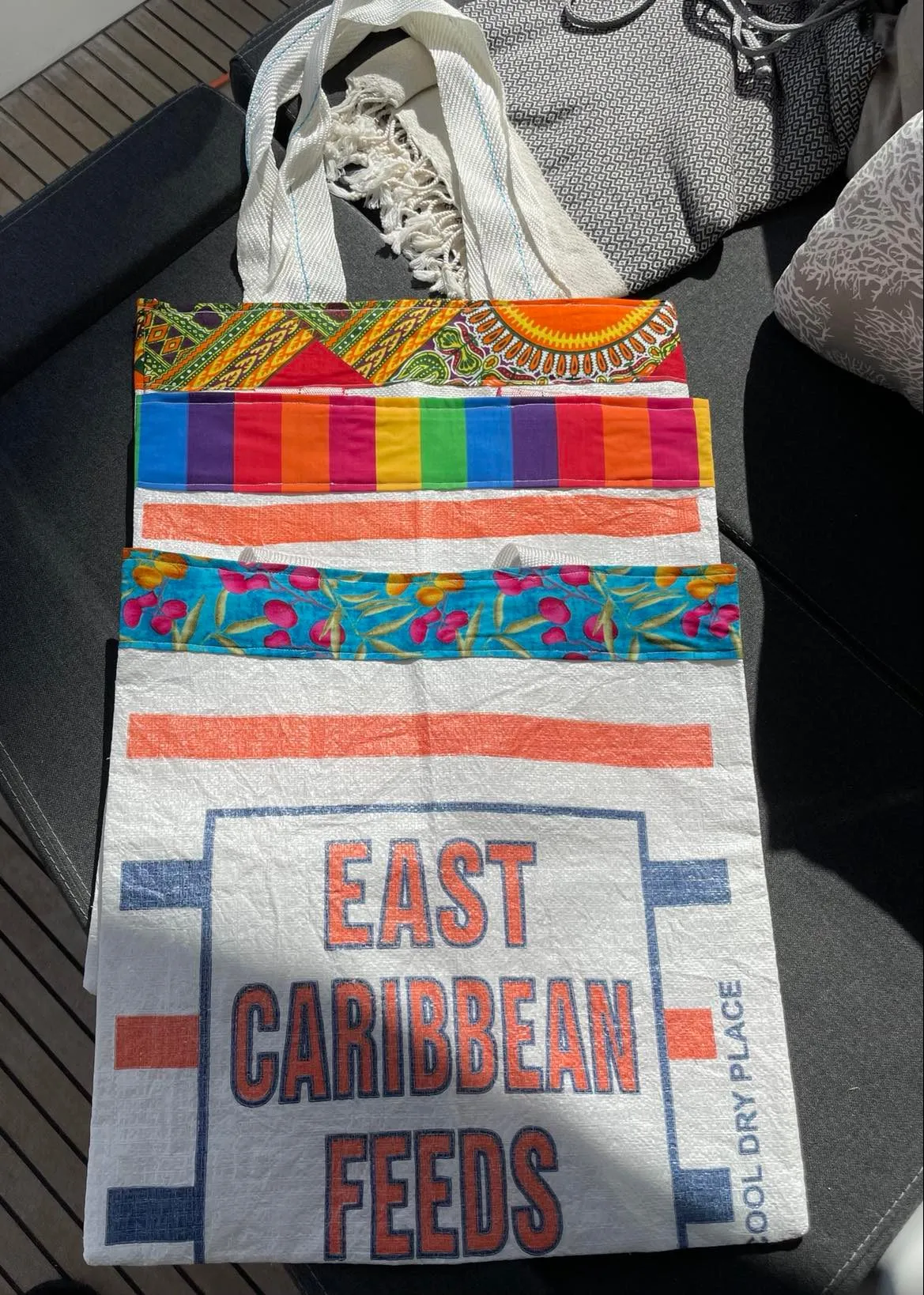Caribbean Flour & Feed Sack Shopping Bags