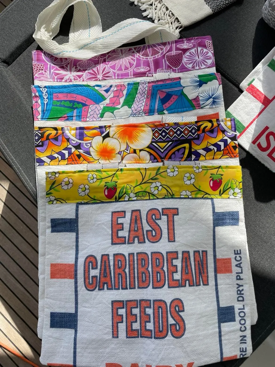 Caribbean Flour & Feed Sack Shopping Bags