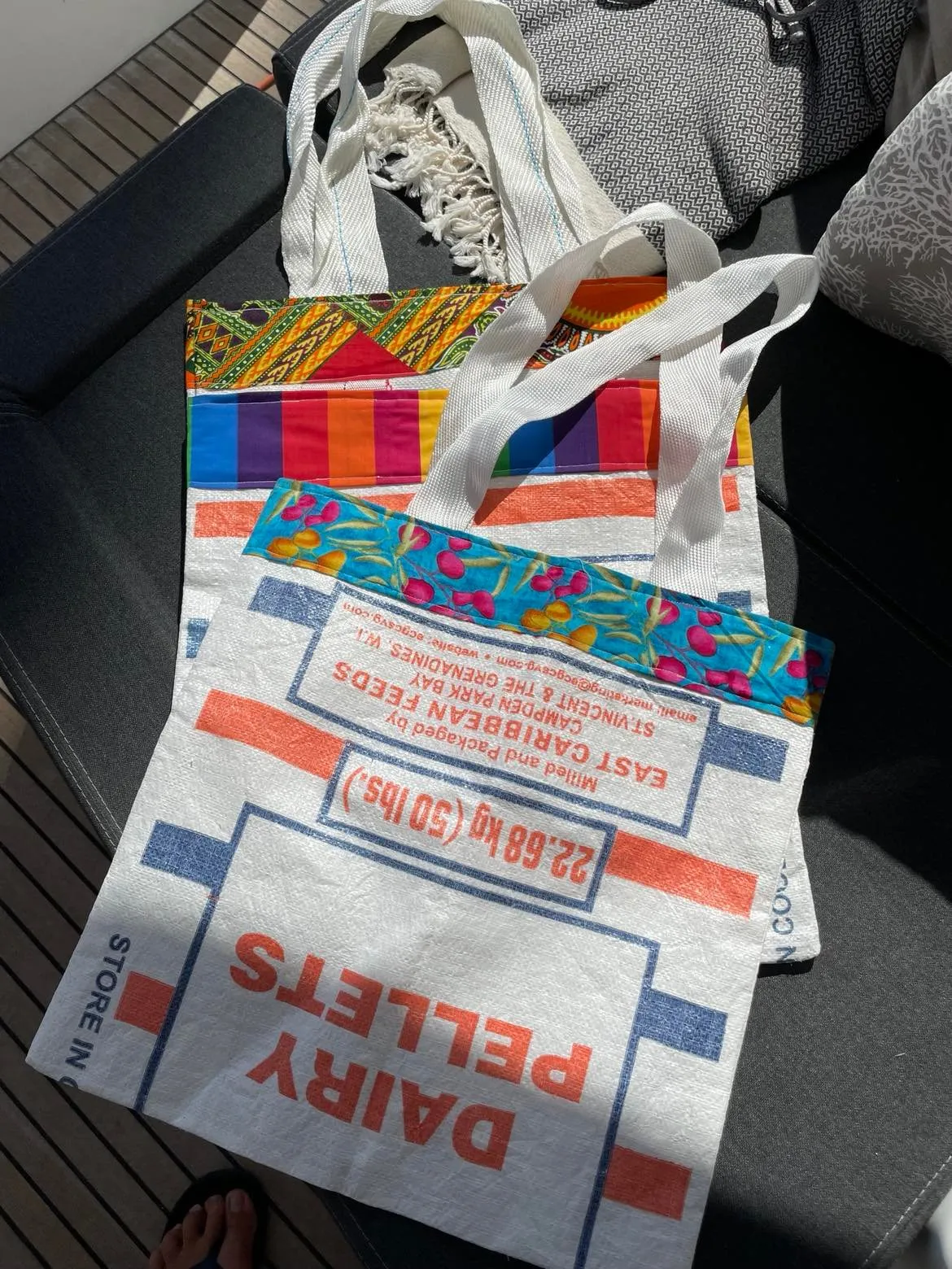 Caribbean Flour & Feed Sack Shopping Bags