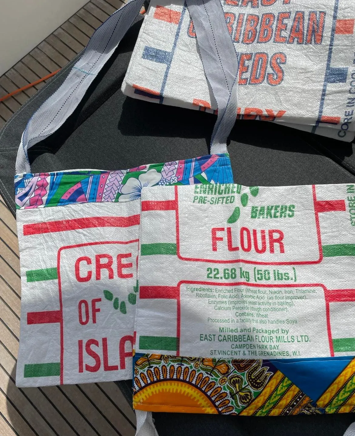 Caribbean Flour & Feed Sack Shopping Bags