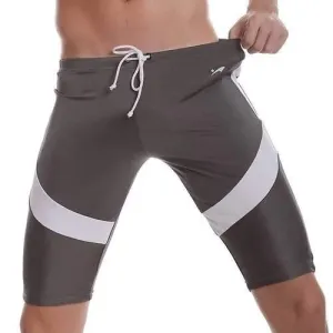 Casual Skinny Swimming Drawstring Knee Length Trunks