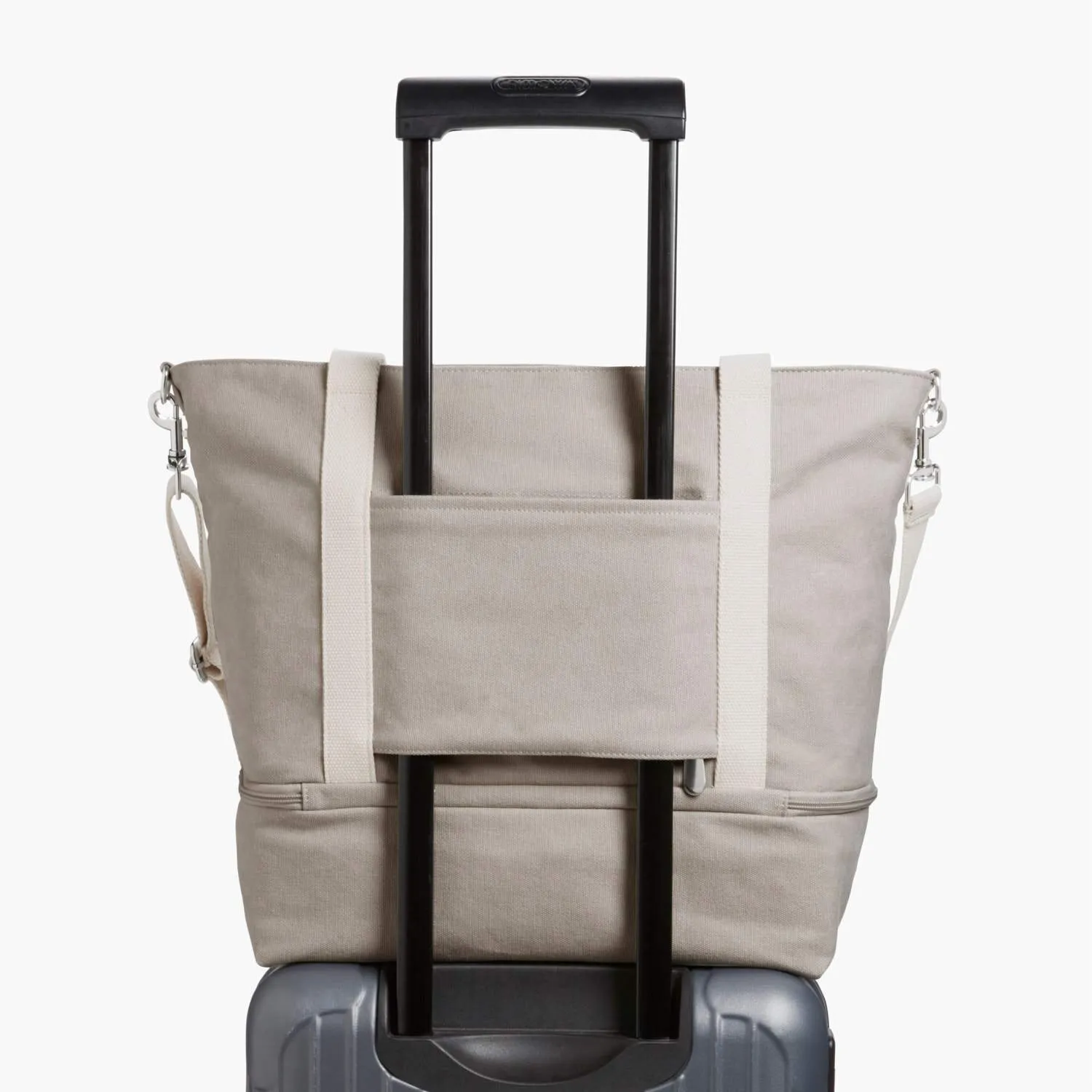 Catalina Deluxe Tote - Eco Friendly Canvas - Dove Grey