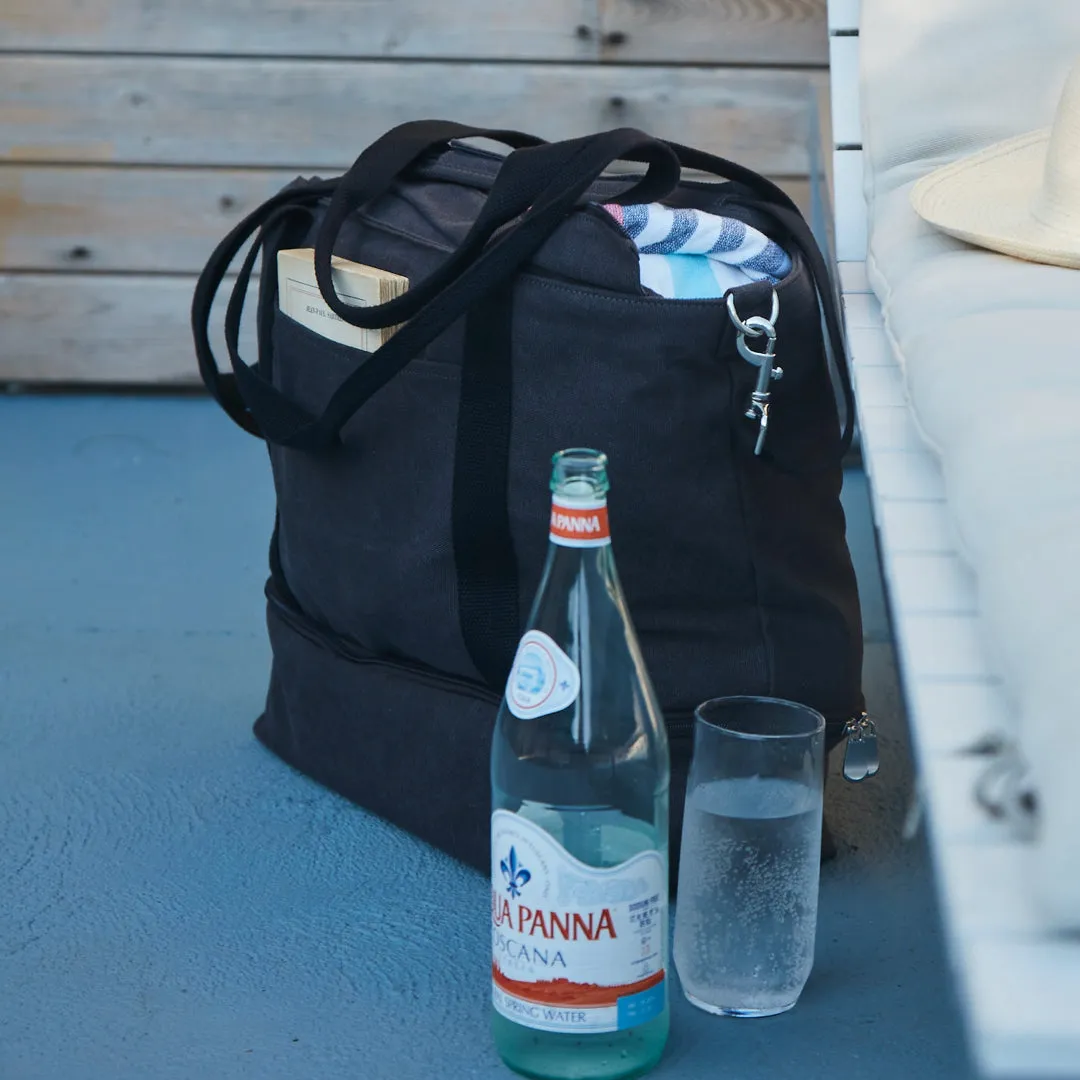 Catalina Deluxe Tote - Eco Friendly Canvas - Midnight Ash