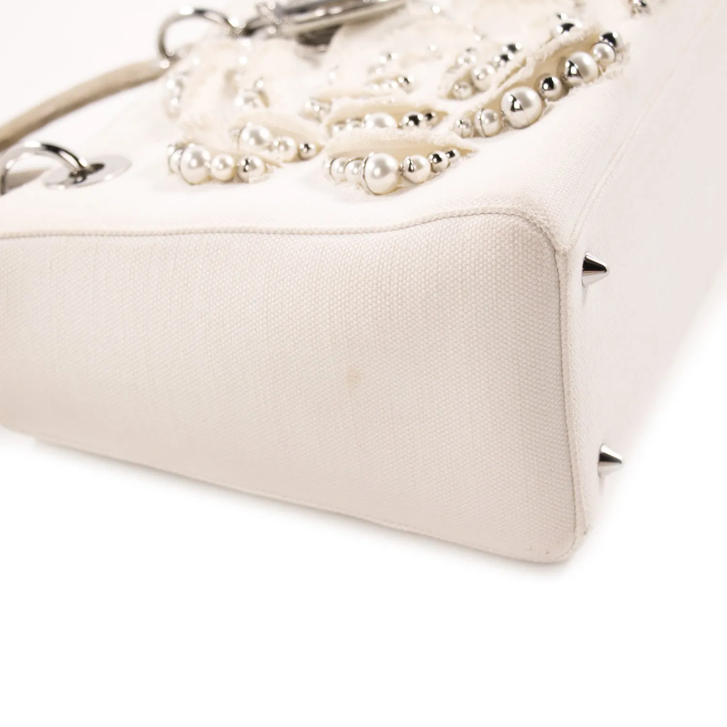 Christian Dior Crocodile-Trimmed Lady Dior Bag