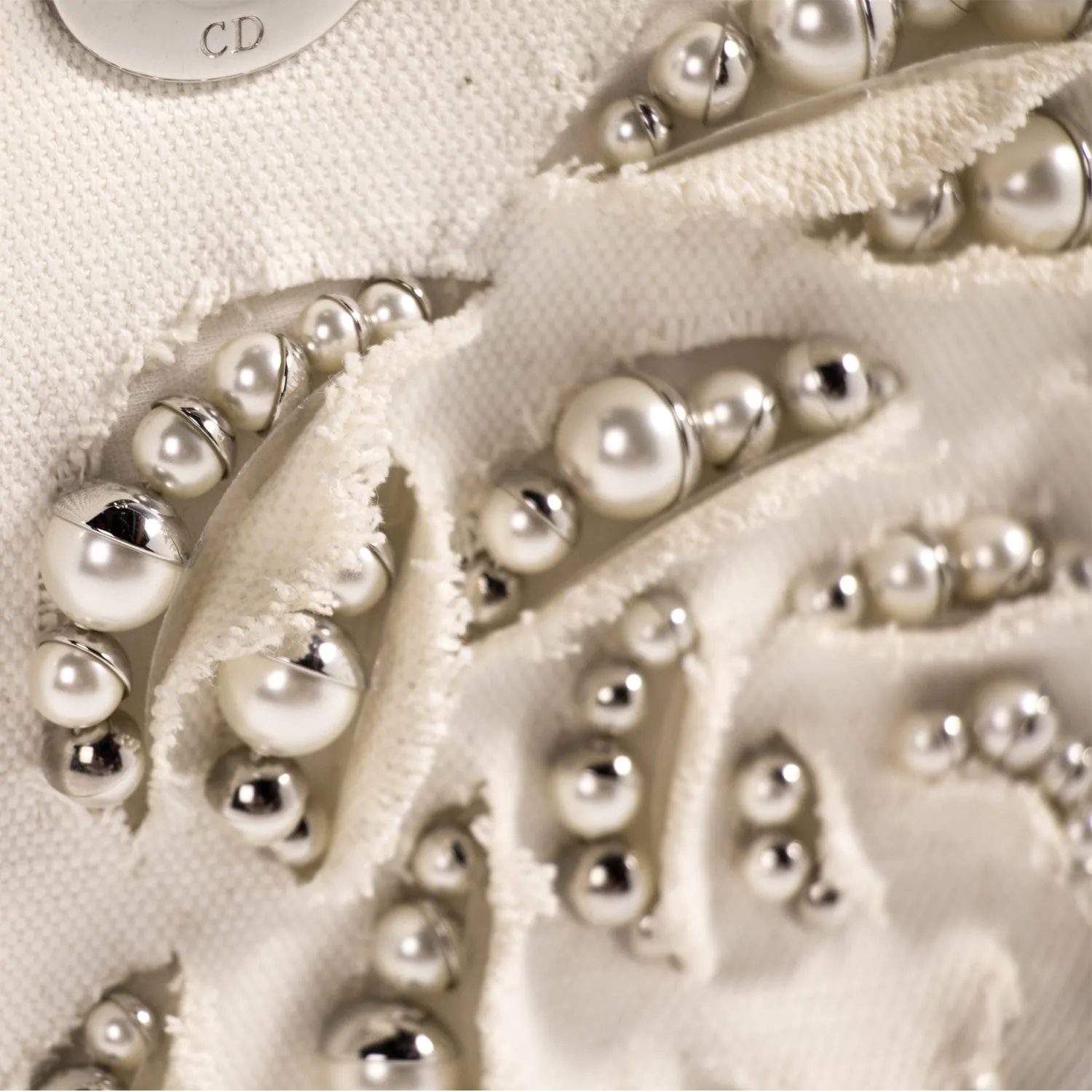 Christian Dior Crocodile-Trimmed Lady Dior Bag