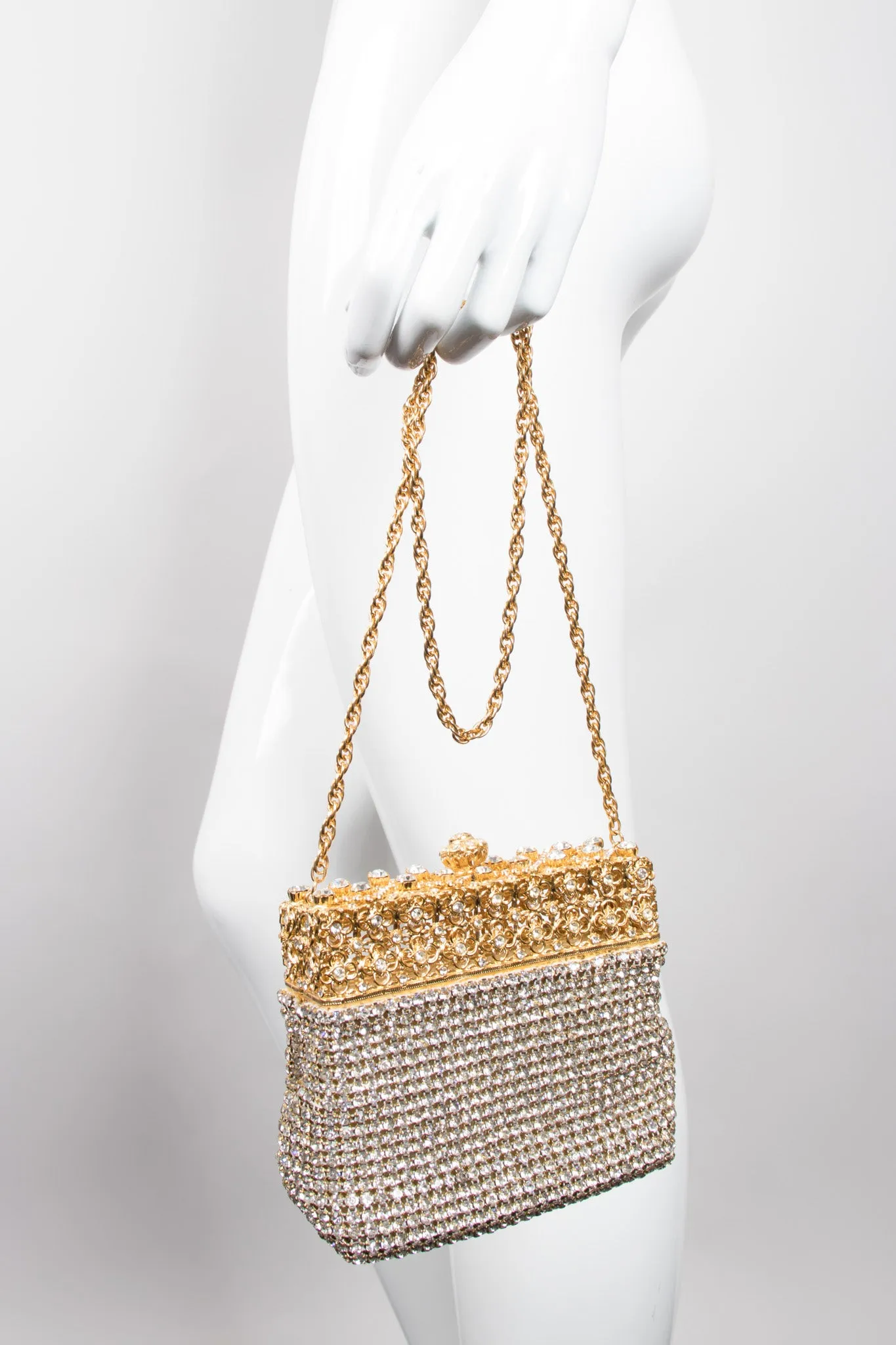 Crystal Filigree Shoulder Bag