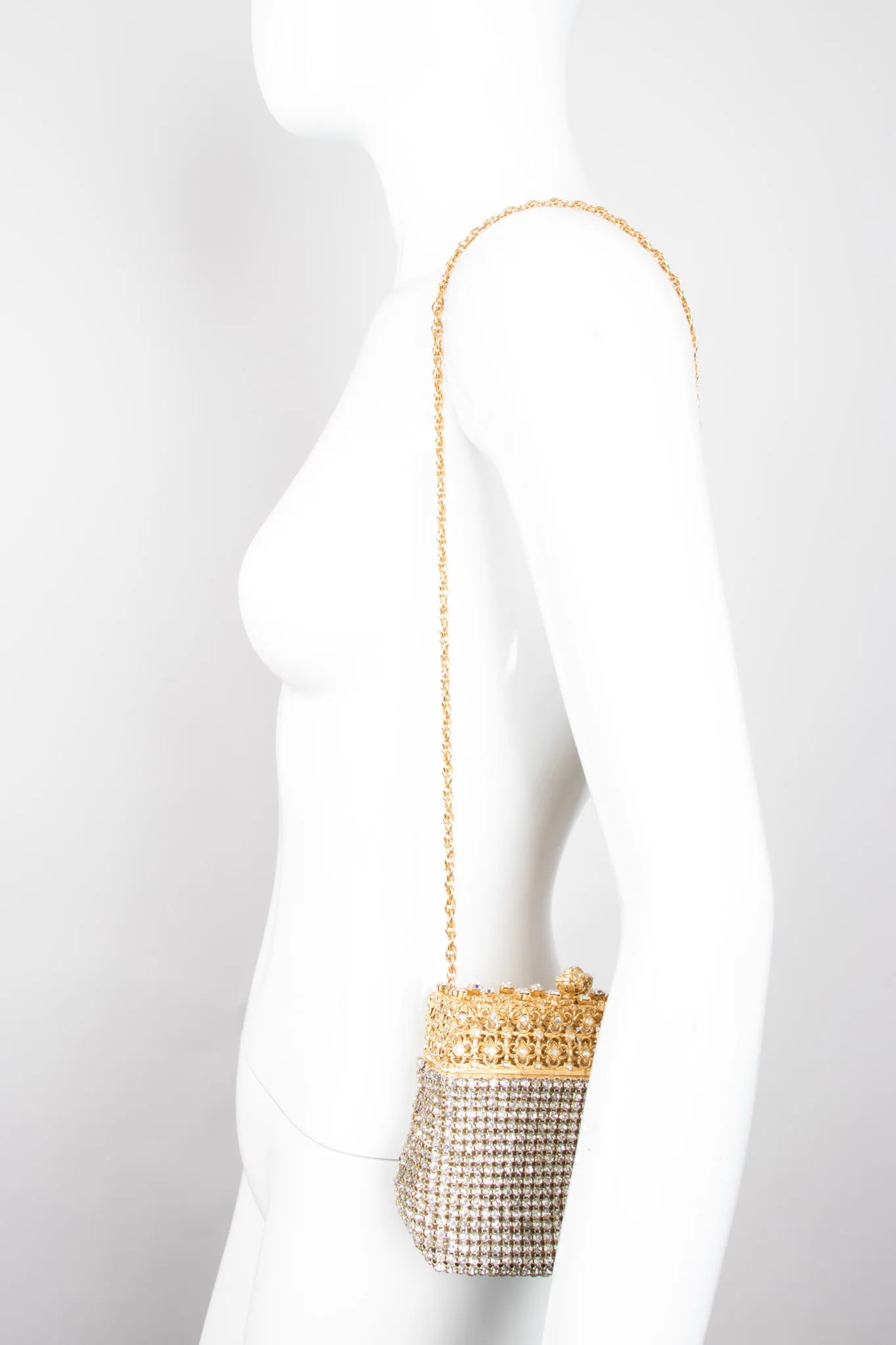 Crystal Filigree Shoulder Bag