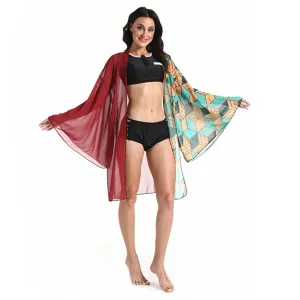 Demon Slayer Kimetsu no Yaiba Tomioka Giyuu Bikini Beach Swimsuit Set