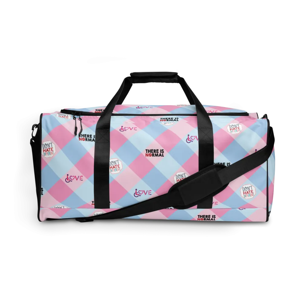 Disability Themed Small Patchwork (Duffle Bag) Pastel Colors